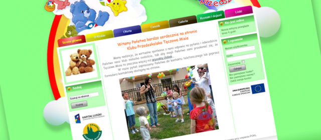 Strona internetowa przedszkola Tęczowe Misie
