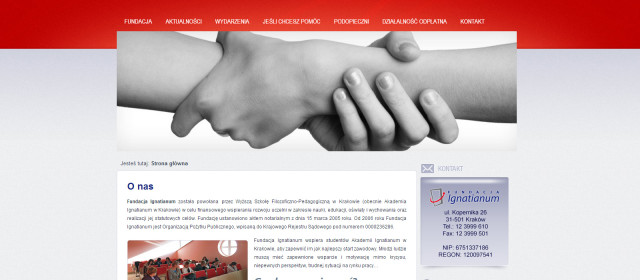 Strona Fundacji Ignatianum