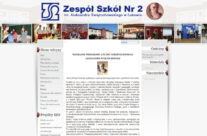 Nowy layout strony Zespołu Szkół Nr 2 w Łukowie